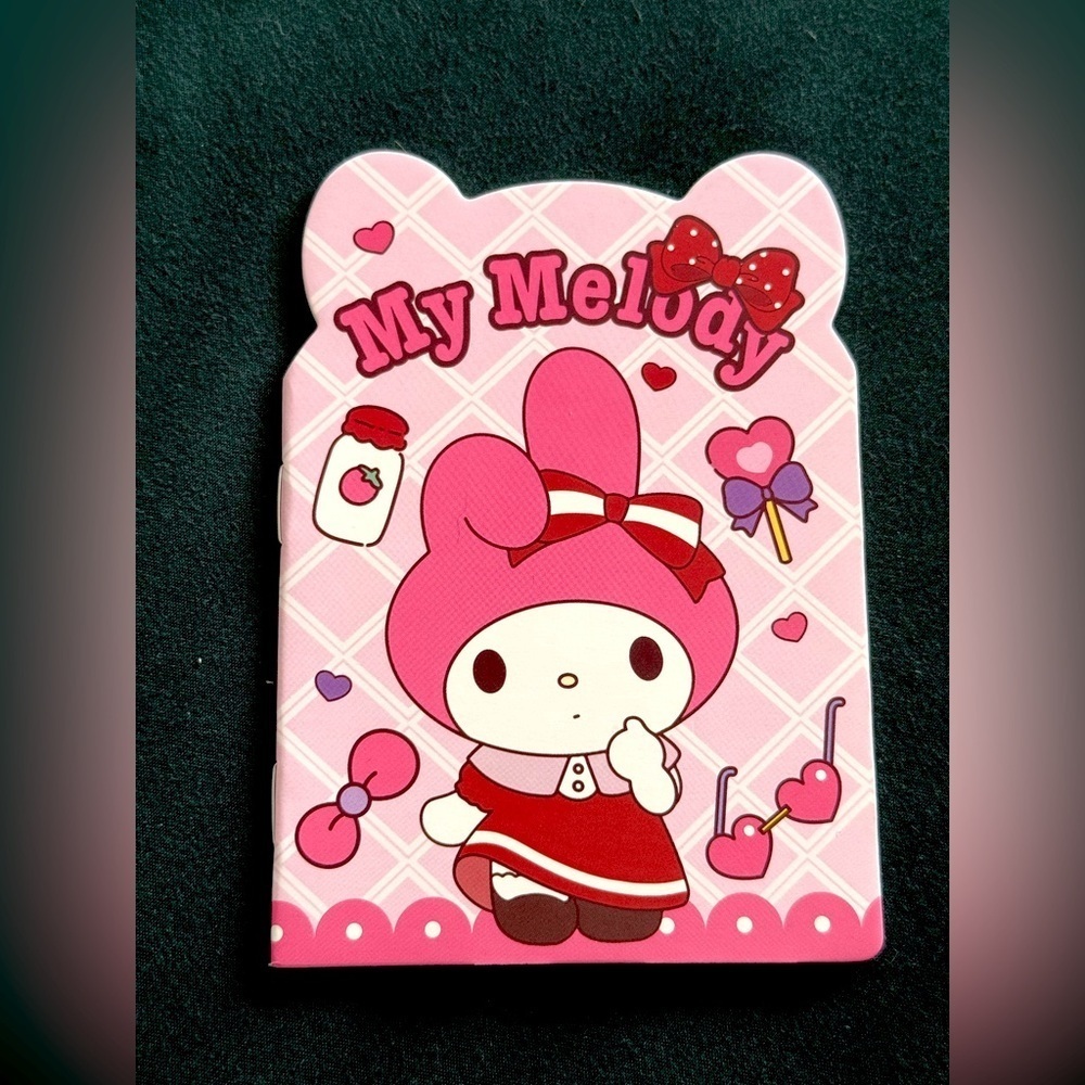 Sanrio Cute My Melody Pink Small Notebook- Great for writing notes and list